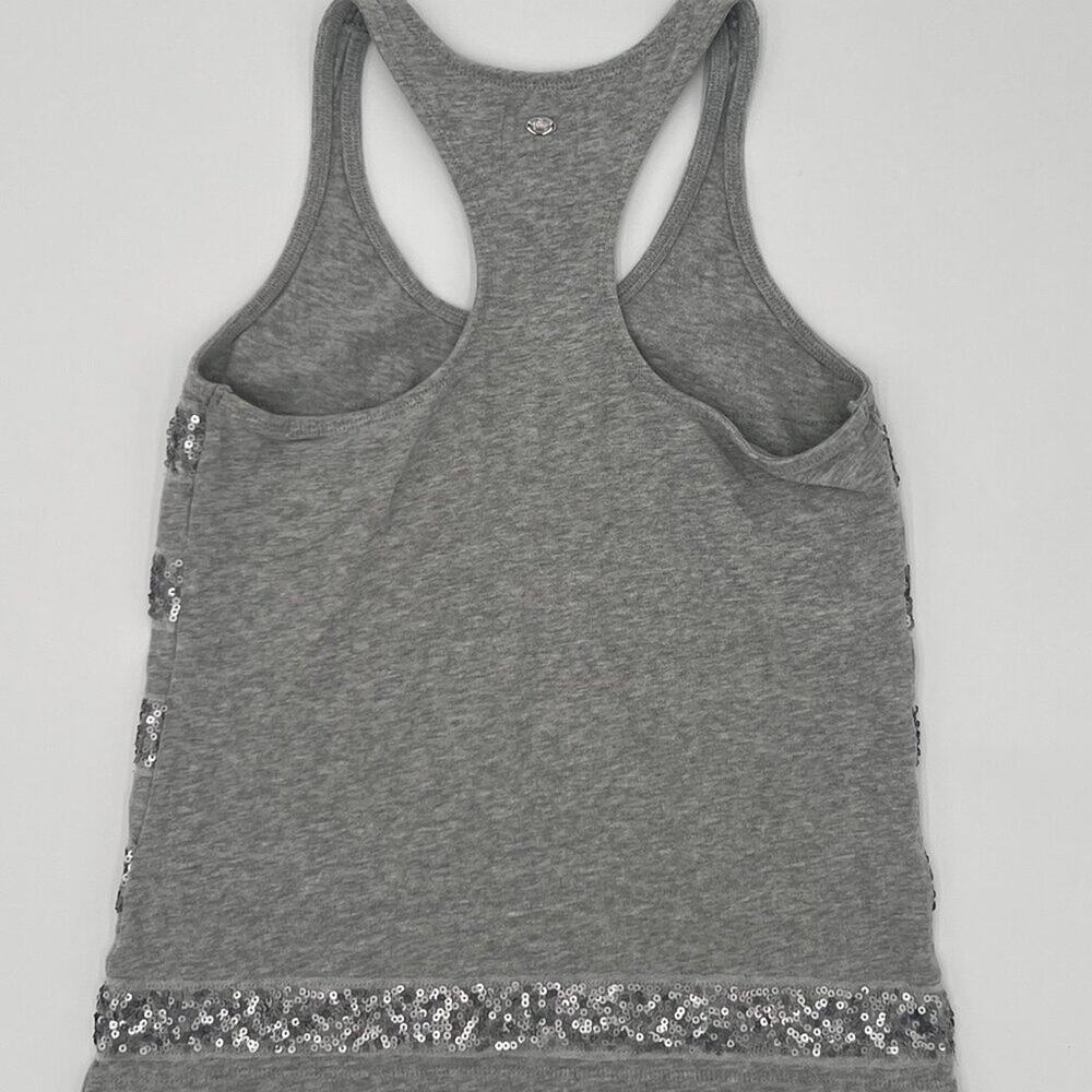 Juicy Couture Y2K Vintage Sequin Sparkle Party Glam Tank Top Gray Small - Picture 7 of 7